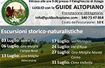 Locandina escursioni Guide Altopiano Luglio 2013