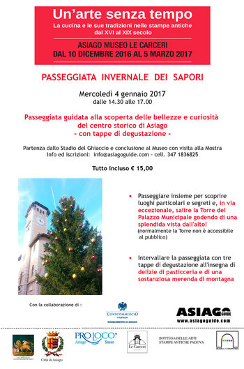 Passeggiata alla scoperta di Asiago 4 gennaio 2017 Passeggiata alla scoperta di Asiago 4 gennaio 2017