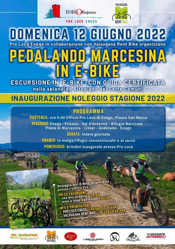 Pedalando marcesina in ebike