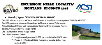 Uscita 7 agosto 2018 - Amici delle Terre di Conco Uscita 7 agosto 2018 - Amici delle Terre di Conco