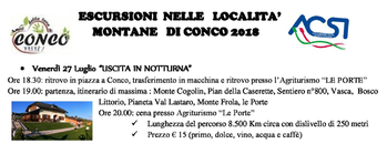 Uscita del 27 luglio 2018 - Amici della Terra di Conco