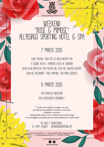 Festa della donna all'Asiago Sporting Hotel 2020 Festa della donna all'Asiago Sporting Hotel 2020