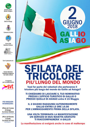 2 giugno - sfilata tricolore Gallio Asiago 2 giugno - sfilata tricolore Gallio Asiago