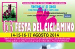 63. Festival von Cyclamen in Fontanelle di Conco, von 14 bis 17. August 2014