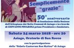 Serata per il 50° anniversario Sezione Avis Altopiano dei Sette Comuni - 24 marzo 2018