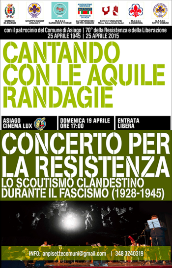 Cantando con le aquile randagie altopiano 25 aprile 2015