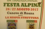 "Alpine Festival" in Canove di Roana-26/27 August 2017