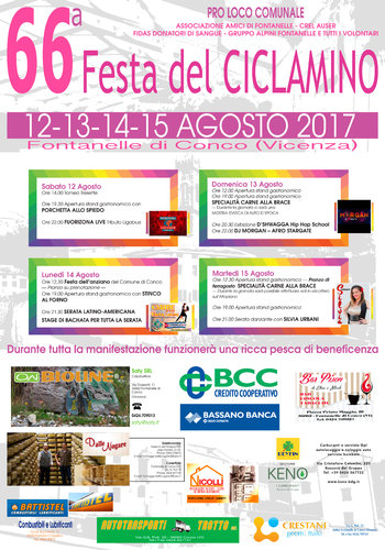 Festa del ciclamino 2017 a Fontanelle di Conco Festa del ciclamino 2017 a Fontanelle di Conco