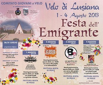 Festa dell'Emigrante a Velo di Lusiana