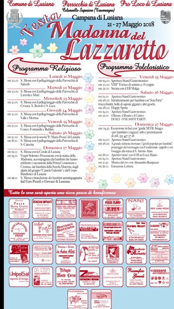 Festa della Madonna del Lazzaretto 2018 Festa della Madonna del Lazzaretto 2018
