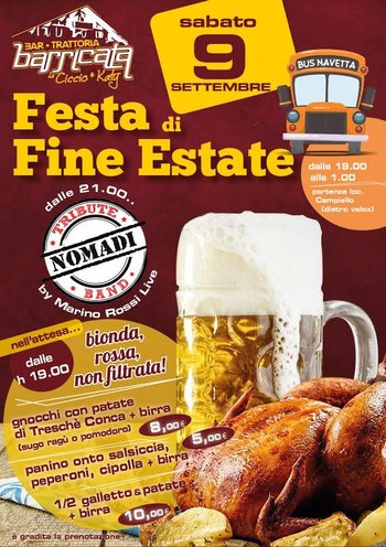 Festa di fine estate alla Barricata 