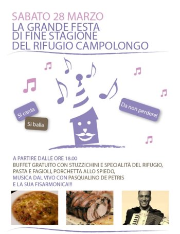 Festa di fine stagione rifugio campolongo