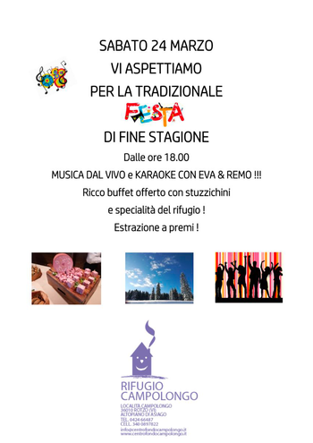 Festa fine stagione al Rifugio Campolongo