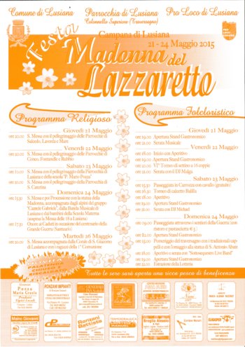 Festa madonna del lazzaretto 2015 a lusiana