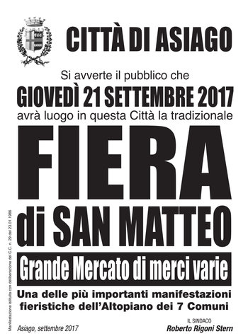 Fiera san matteo 2017 Fiera san matteo 2017