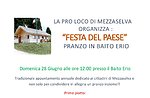 Festa del paese al Baito Erio, Mezzaselva, Altopiano di Asiago 28 giugno 2015