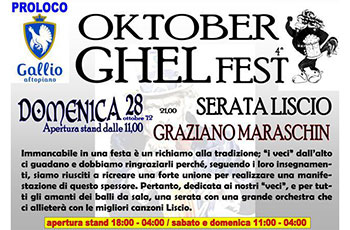 Oktober Ghel fest a Gallio