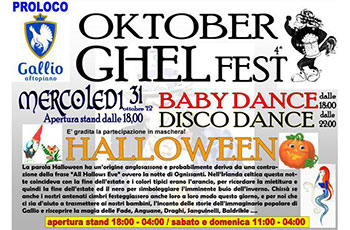 Oktober Ghel Fest a Gallio