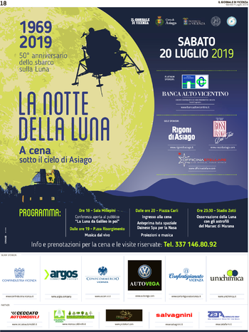 Programma Notte della Luna Asiago 2019