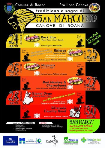 Sagra di San Marco und Cuchi 2019 in Canove di Roana 