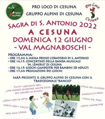 Sagra di S. Antonio 2022 Cesuna