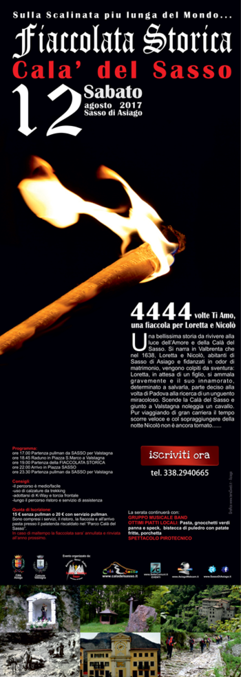 Fiaccolata Calà del Sasso - Asiago - 2017 Fiaccolata Calà del Sasso - Asiago - 2017