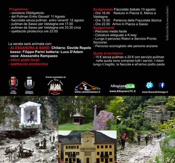 Fiaccolata cala del sasso 2016 programma Fiaccolata cala del sasso 2016 programma