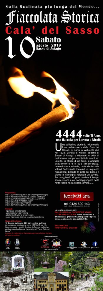 Fiaccolata Calà del Sasso 2019 Fiaccolata Calà del Sasso 2019