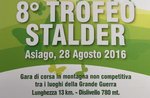 8. Trofeo Stalder in Asiago, nicht-kompetitiver Rennen auf den Plätzen des ersten Weltkriegs