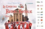 Den Ablauf der Weihnachtsmänner-Walk/Run für wohltätige Zwecke in Asiago-16. Dezember 2018