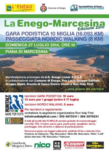 Enego marcesina edizione zero 2014 Enego marcesina edizione zero 2014
