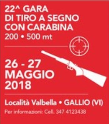 Gara tiro a segno carabina a Gallio