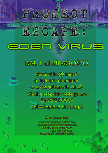 eden virus escape room asiago