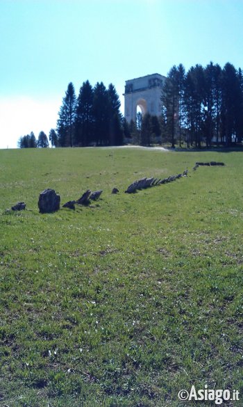 accensione della fiaccola all'ossario e sfilata commemorativa