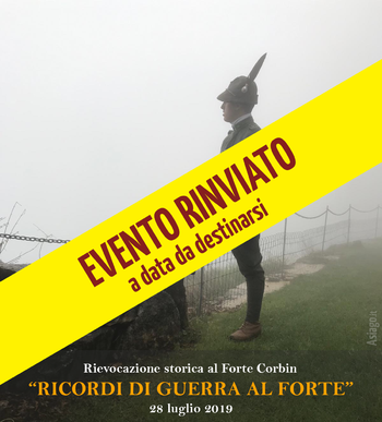 Evento rimviato al Forte Cor Evento rimviato al Forte Cor