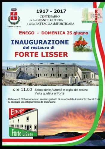 Inaugurazione del restauro del Forte Lisser