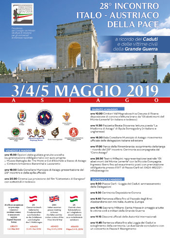 Incontro italo austriaco Grande Guerra ad Asiago 2019 Incontro italo austriaco Grande Guerra ad Asiago 2019