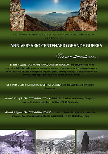 Manifesto anniversario grande guerra tresche