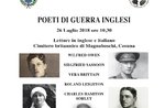 "Britische Krieg Dichter"-lesen in Englisch und Italienisch an der britischen Friedhof Cesuna-26 Juli 2018