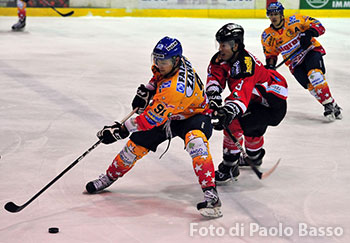 Partita di hockey sul ghiaccio ad Asiago