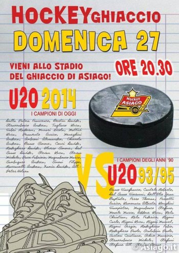 Hockey Asiago U20 2014 vs U20 93/95