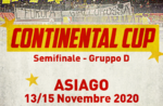 Semifinale di Continental Cup IIHF ad Asiago - Dal 13 al 15 novembre 2020 - EVENTO ANNULLATO