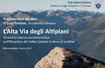 Presentation of the book "the Highland high way" with author l. Tan at Asiago-30 April 2018