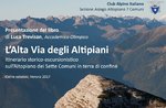 Presentazione del libro "L'Alta Via degli Altipiani"  con l'autore L. Trevisan ad Asiago - 30 maggio 2018