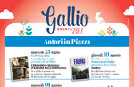 AUTHORS IN square-book presentation in piazza a Gallium-July/August 2017