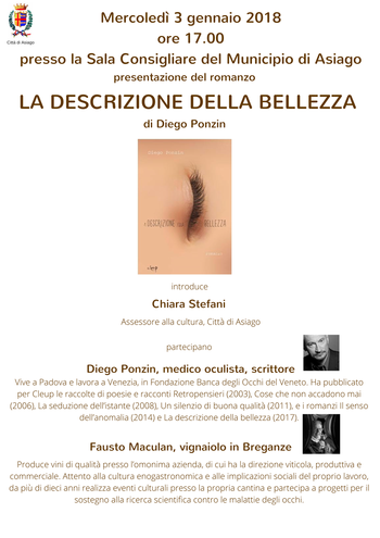 La descrizione della bellezza - Presentazione libro a Asiago