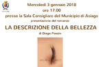 Presentazione del libro "LA DESCRIZIONE DELLA BELLEZZA" di Diego Ponzin - 3 gennaio 2018