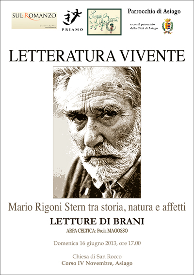 Evento dedicato alla Memoria di Mario Rigoni Stern "Letteratura Vivente"