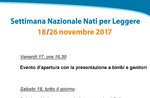 NATI PER LEGGERE - Giornata di letture genitori-figli alla Biblioteca Civica di Asiago - 18 novembre 2017