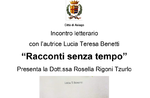 Presentazione del libro "Racconti senza tempo" con l'autrice Lucia Teresa Benetti ad Asiago - 2 agosto 2019